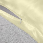 royal comfort mulberry soft silk hypoallergenic pillowcase twin pack 51 x 76cm ivory