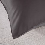 royal comfort mulberry soft silk hypoallergenic pillowcase twin pack 51 x 76cm charcoal