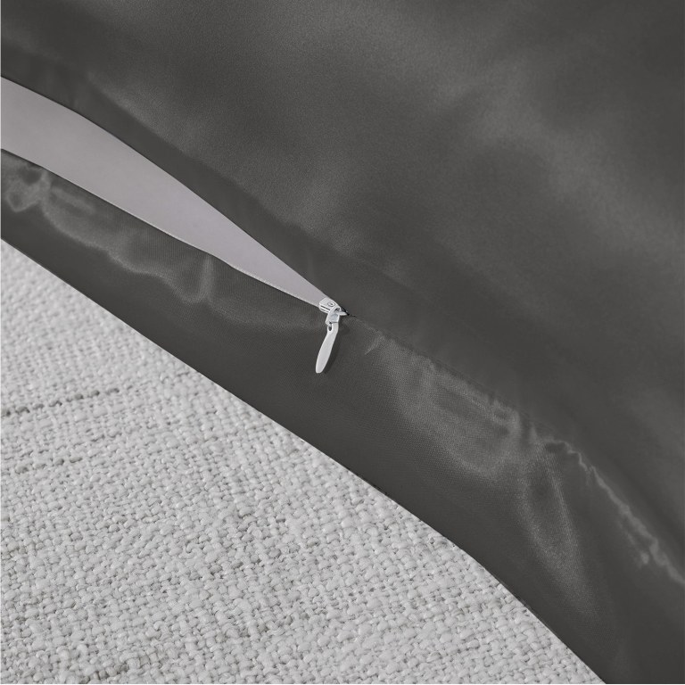 royal comfort mulberry soft silk hypoallergenic pillowcase twin pack 51 x 76cm charcoal