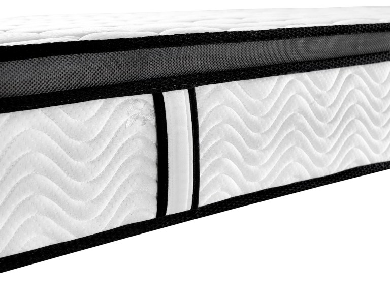 ergopedic mattress 5 zone latex pocket spring mattress in a box 30cm queen white grey black ergopedic mattress 5 zone latex pocket spring mattress in a box 30cm queen white grey black