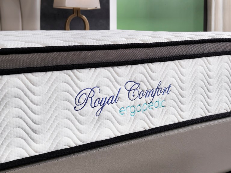 ergopedic mattress 5 zone latex pocket spring mattress in a box 30cm queen white grey black ergopedic mattress 5 zone latex pocket spring mattress in a box 30cm queen white grey black