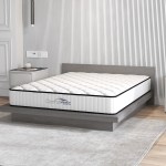 comforpedic mattress 5 zone medium support foam bonnell spring 21cm double white black