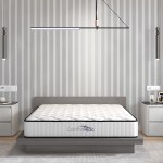 comforpedic mattress 5 zone medium support foam bonnell spring 21cm double white black