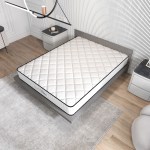 comforpedic mattress 5 zone medium support foam bonnell spring 21cm double white black