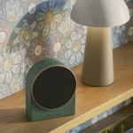 kreafunk ivy alarm clock w/ bluetooth speaker nordic green