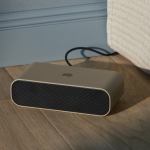 kreafunk wakie alarm clock qi charger + bluetooth ivory sand