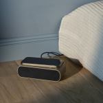 kreafunk wakie alarm clock qi charger + bluetooth ivory sand