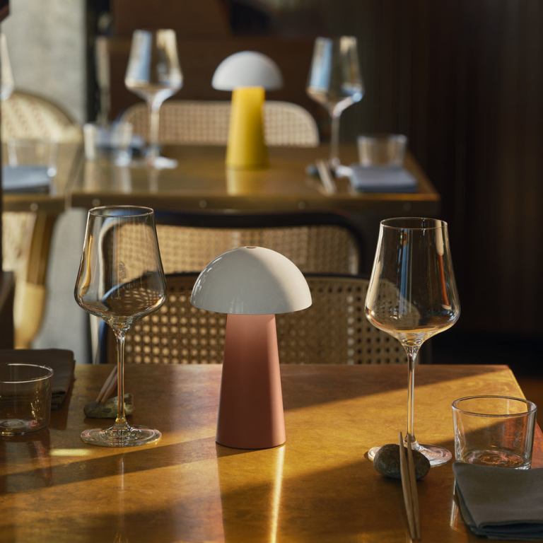 kreafunk bello lamp, portable and rechargeable terracotta kreafunk bello lamp, portable and rechargeable terracotta