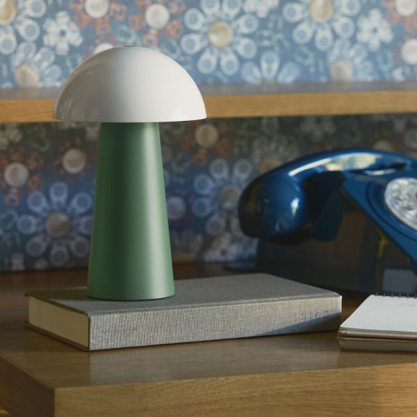 kreafunk bello lamp, portable and rechargeable nordic green kreafunk bello lamp, portable and rechargeable nordic green