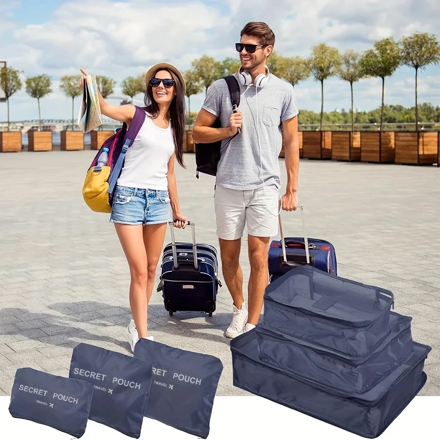 6 Pcs Travel Luggage Storage Bags, Versatile Lightweight Storage Pouch, Dustproof Duffle Bag 3