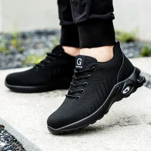 New Styles Men Safety Boots With Steel Toe Cap Anti-smash Work Sneakers Safety Shoes Men IndestructibleWork Boots Tactical Boots