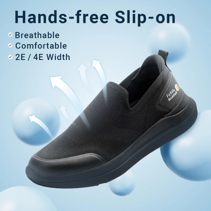 FitVille Men‘s Walking Shoes Extra Wide Plantar Fasciitis Shoes Lightweight for Swollen Feet Orthopedic Foot Pain Relief 4