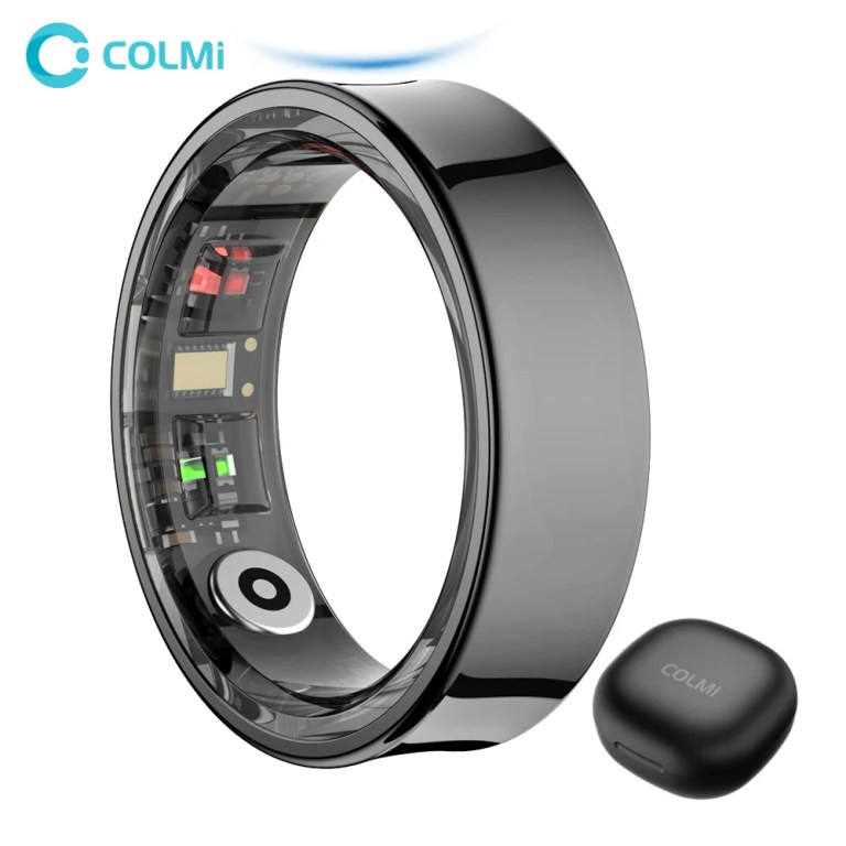 2024 COLMI R09 Smart Ring Men Women with Charging Case, Body Temperature Health and Sleep Monitor For Xiaomi Samsung Phone 1