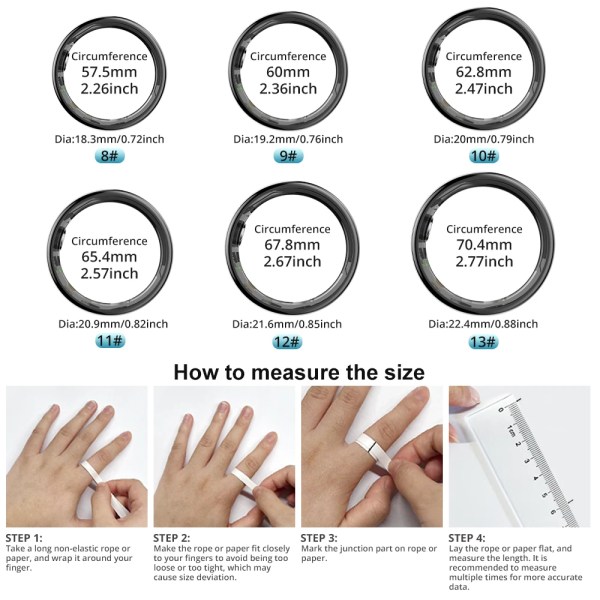 2024 colmi r09 smart ring men women with charging case, body temperature health and sleep monitor for xiaomi samsung phone 2024 COLMI R09 Smart Ring Men Women with Charging Case, Body Temperature Health and Sleep Monitor For Xiaomi Samsung Phone 6