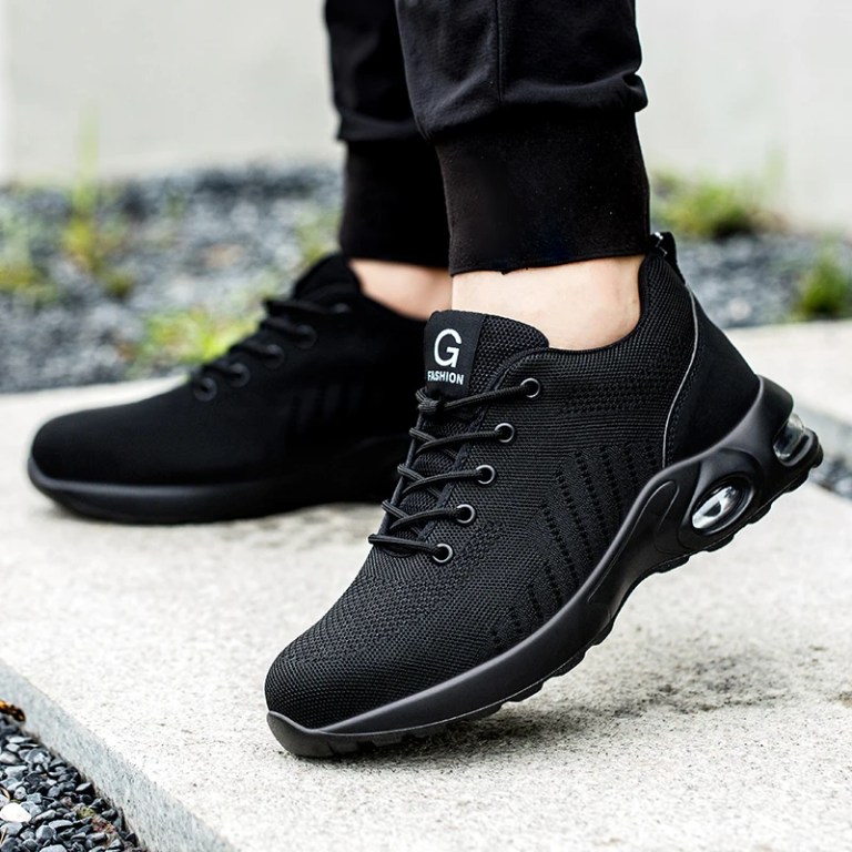 New Styles Men Safety Boots With Steel Toe Cap Anti-smash Work Sneakers Safety Shoes Men IndestructibleWork Boots Tactical Boots 4