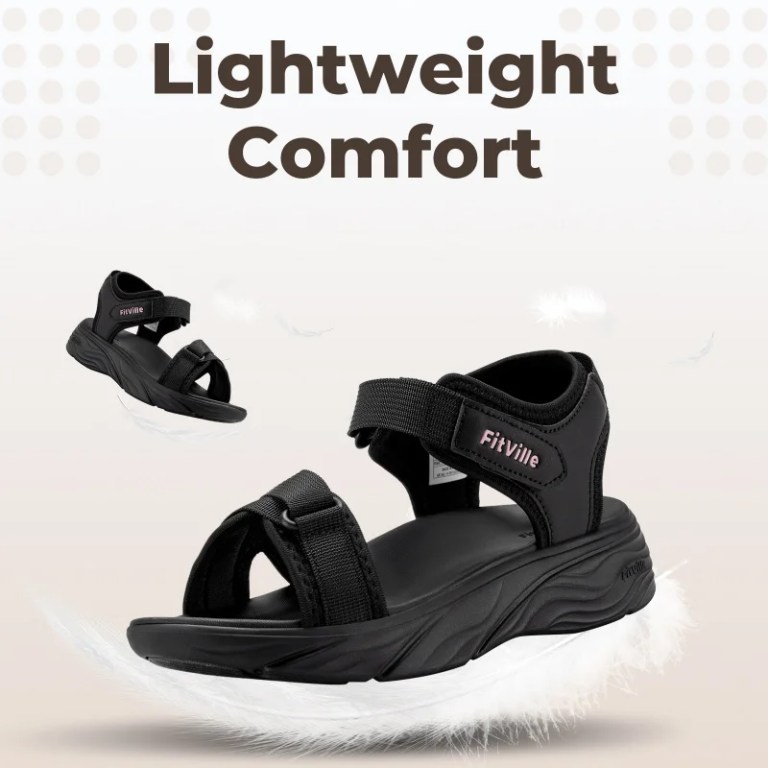 FitVille Wide Women\'S Platform Sandals Summer Walking Sandals For Women With Adjustable Closures With Arch Support & Cushioning 4