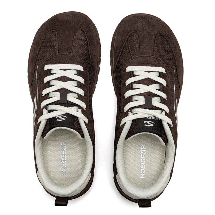 HOBIBEAR Unisex Wide Toe Barefoot Sneakers Minimalist Outdoor Travel Shoes for Men Women Retro Lace-up Walking Sneakers 2