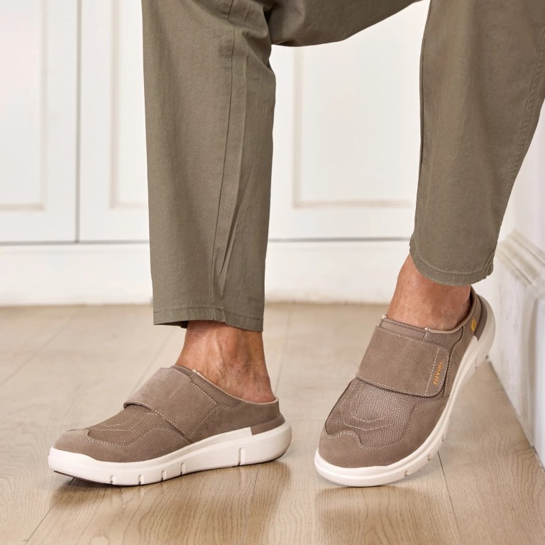 fitville men's wide fit slippers with arch support breathable adjustable house mules orthopedic indoor walking shoes FitVille Men\'s Wide Fit Slippers with Arch Support Breathable Adjustable House Mules Orthopedic Indoor Walking Shoes 6