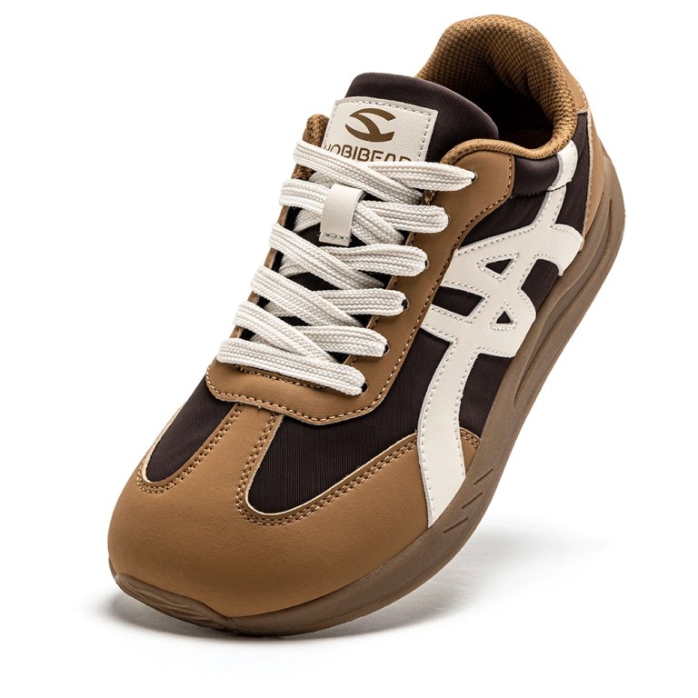 HOBIBEAR Sedge Barefoot Shoes Unisex Wide Width Artificial Leather Sneakers Classic Retro Minimalist Walking Shoes