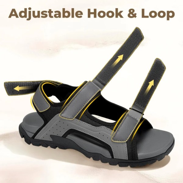 fitville mens sandal wide toe box walking athletic sandals for men with arch support cushion slip resistant beach sandals FitVille Mens Sandal Wide Toe Box Walking Athletic Sandals For Men With Arch Support Cushion Slip-Resistant Beach Sandals 2