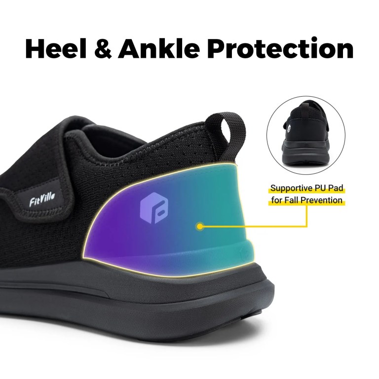 fitville extra wide men's diabetic shoes for elder orthopedics feet swollen adjustable walking shoe elderly foot pain relief FitVille Extra Wide Men\'s Diabetic Shoes for Elder Orthopedics Feet Swollen Adjustable Walking Shoe Elderly Foot Pain Relief 3