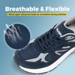 FitVille Newest Walking Shoes for Men Wide Width Sneakers with Arch Support for Flat Feet Heel Pain Relief Plantar Fasciitis 5