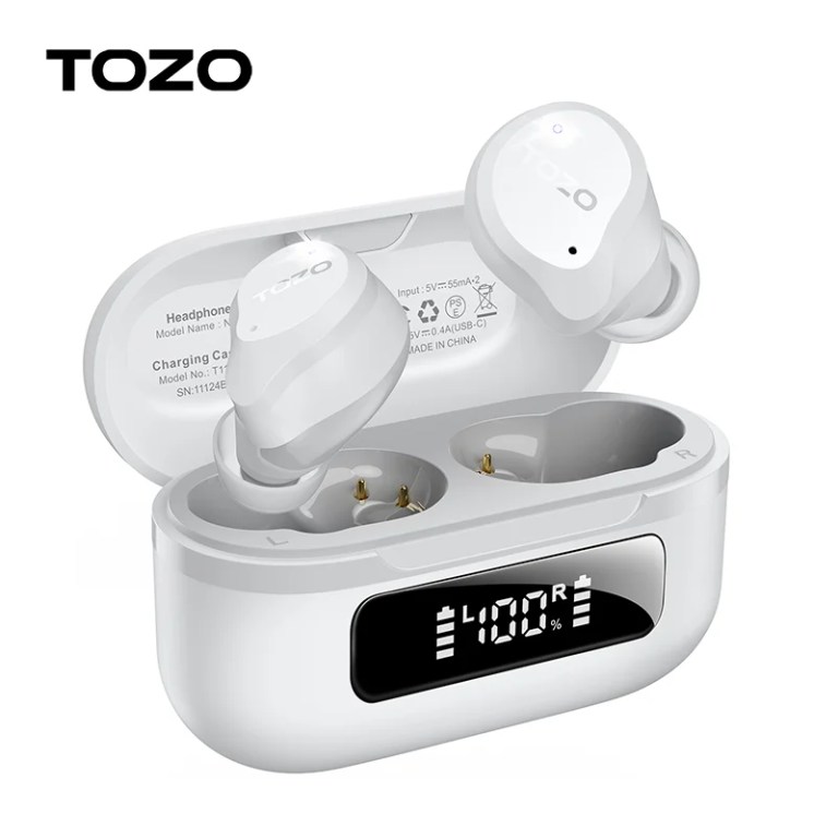 TOZO Upgrade NC9 TWS Earbuds Wireless Bluetooth Sports Earphones Support APP AI Translator ANC Calling Noise Cancelling 1