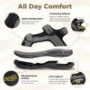 fitville mens sandal wide toe box walking athletic sandals for men with arch support cushion slip resistant beach sandals FitVille Mens Sandal Wide Toe Box Walking Athletic Sandals For Men With Arch Support Cushion Slip-Resistant Beach Sandals 3