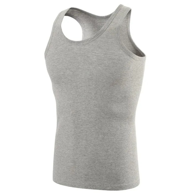 Men's Cotton Sports Skinny Vest Teenagers Leisure Joker Sleeveless T Men's Fitness Training Simple Top 5