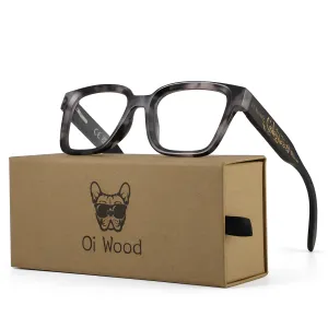 Oi Wood High Quality Far Sight Optic Men Anti Blue Light Presbyopia Eyewear Reading Glasses with Diopter +0+1.0 +1.5 +2.0 +2.5