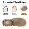 fitville men's wide fit slippers with arch support breathable adjustable house mules orthopedic indoor walking shoes FitVille Men\'s Wide Fit Slippers with Arch Support Breathable Adjustable House Mules Orthopedic Indoor Walking Shoes 2