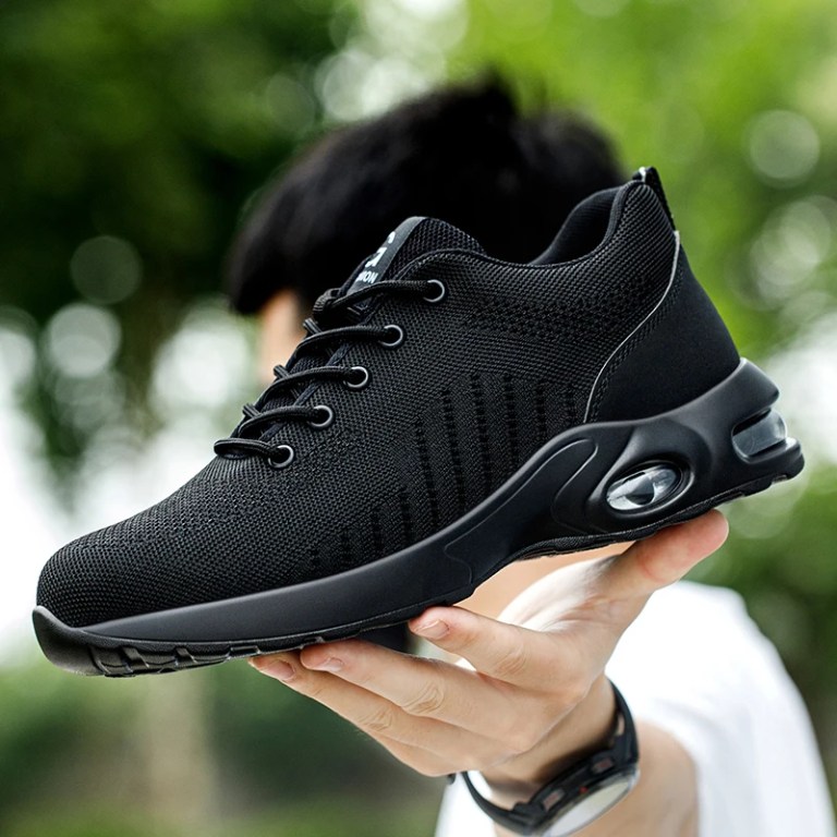 New Styles Men Safety Boots With Steel Toe Cap Anti-smash Work Sneakers Safety Shoes Men IndestructibleWork Boots Tactical Boots 4