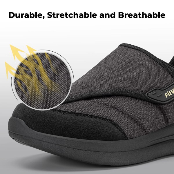 fitville men's diabetic shoes casual orthopedics extra wide feet swollen slip on shoes for elderly foot pain relief neuropathy Fitville Men\'S Diabetic Shoes Casual Orthopedics Extra Wide Feet Swollen Slip-On Shoes For Elderly Foot Pain Relief Neuropathy 5