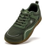 HOBIBEAR Men Wide Toe Shoes Barefoot Walking Sneakers Outdoor Travel Lace Up Running Shoes for Unisex