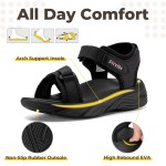 FitVille Wide Women\'S Platform Sandals Summer Walking Sandals For Women With Adjustable Closures With Arch Support & Cushioning 5