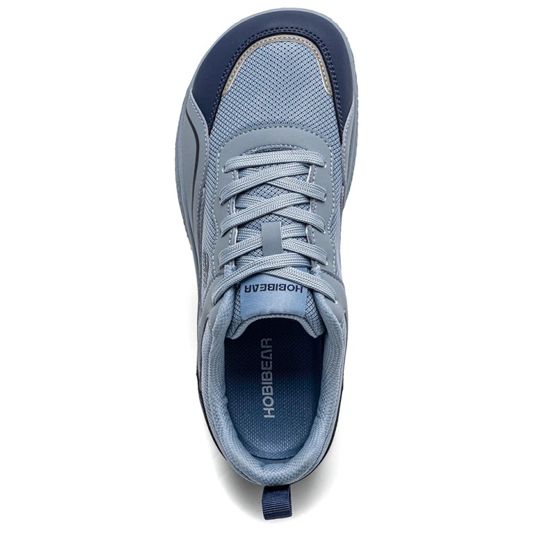 HOBIBEAR Men Wide Toe Shoes Barefoot Walking Sneakers Outdoor Travel Lace Up Running Shoes for Unisex 6