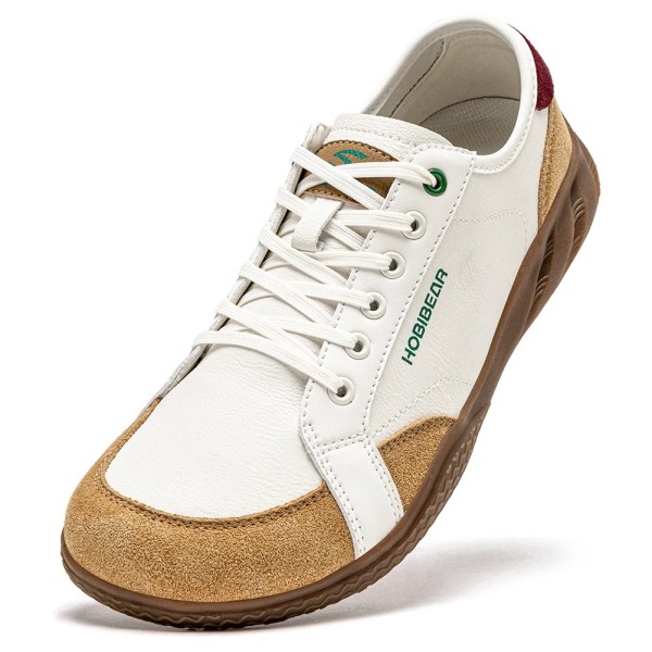 HOBIBEAR Lilaco Women Men Barefoot Shoes Wide Toe Box Lightweight Sneakers Casual Color-Blocking Artificial Leather Walking Shoes