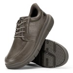 FitVille Wide Slip On Shoes For Men\'S Lightweight Casual Dress Oxfords Shoes Business Walking Sneakers With Arch Support