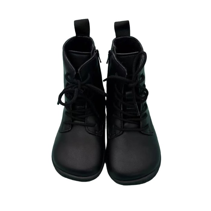 tipsietoes spring autumn genuine leather boots girls boys kid barefoot sneaker wool linning light weight elastic strape Tipsietoes Spring Autumn Genuine Leather Boots Girls Boys Kid Barefoot Sneaker wool Linning Light Weight Elastic Strape 2