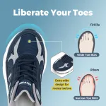 FitVille Newest Walking Shoes for Men Wide Width Sneakers with Arch Support for Flat Feet Heel Pain Relief Plantar Fasciitis 2