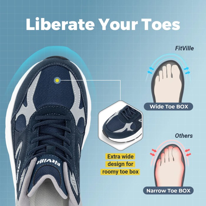 FitVille Newest Walking Shoes for Men Wide Width Sneakers with Arch Support for Flat Feet Heel Pain Relief Plantar Fasciitis 2