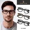 Oi Wood High Quality Far Sight Optic Men Anti Blue Light Presbyopia Eyewear Reading Glasses with Diopter +0+1.0 +1.5 +2.0 +2.5 1