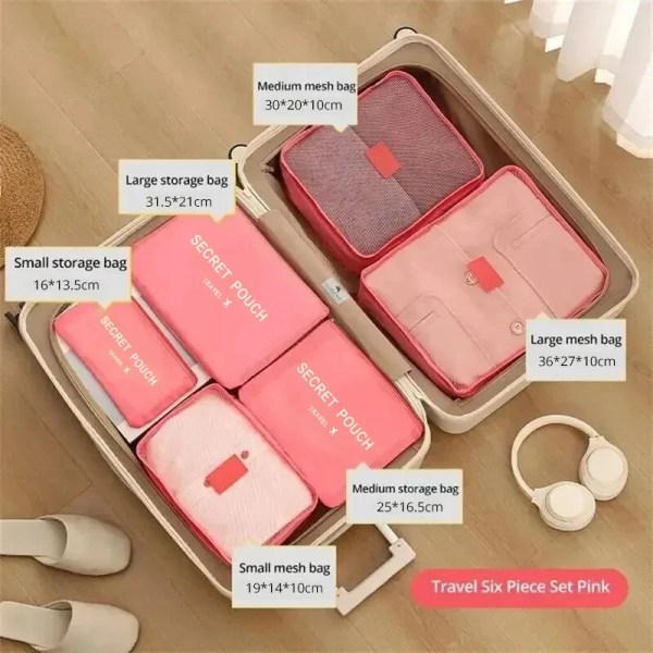 6 pcs travel luggage storage bags, versatile lightweight storage pouch, dustproof duffle bag 6 Pcs Travel Luggage Storage Bags, Versatile Lightweight Storage Pouch, Dustproof Duffle Bag 5
