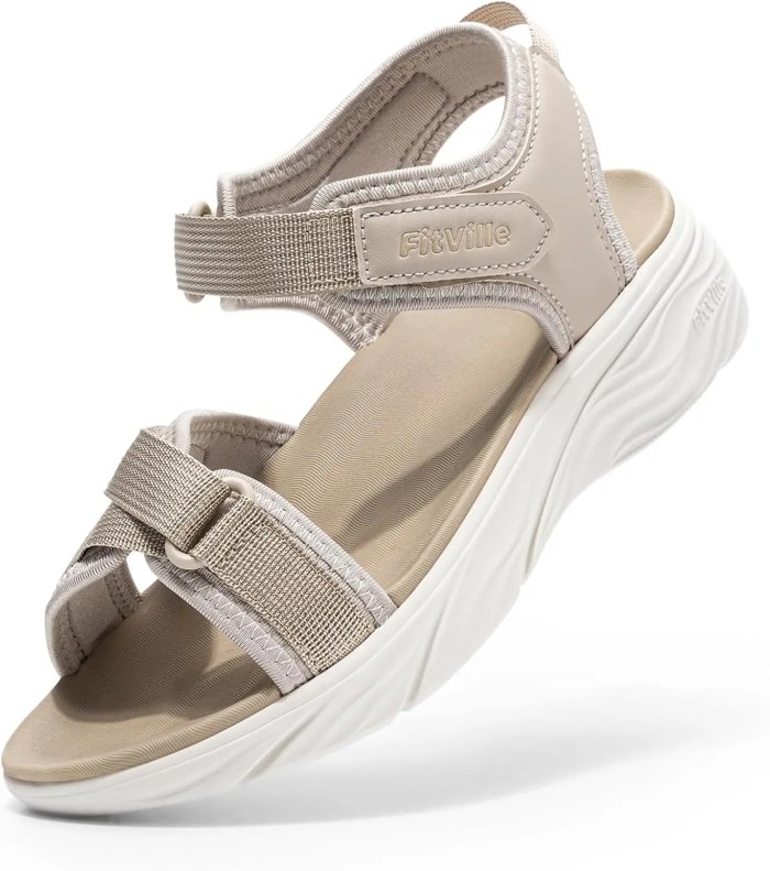 fitville wide women's platform sandals summer walking sandals for women with adjustable closures with arch support & cushioning FitVille Wide Women\'S Platform Sandals Summer Walking Sandals For Women With Adjustable Closures With Arch Support & Cushioning