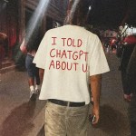 I Told ChatGPT about You T-Shirt Funny AI Meme Tech Humor Gift Streetwear High-quality Crew-neck Short-sleeved Men\'s T-shirt 1