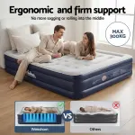 weisshorn air mattress queen inflatable bed 46cm air bed cube Ergonomic mattress with firm support, maximum weight 300kg.