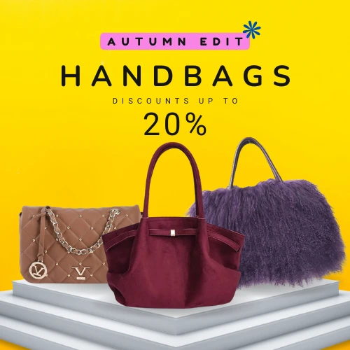 Autumn handbag sale: 20% off stylish designs.