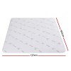 White bamboo queen mattress, 190x137cm