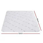 White bamboo queen mattress, 190x137cm