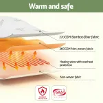 Heated blanket layers with overheating protection.